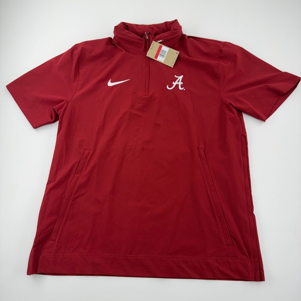 Nike Clemson Tigers Dri-FIT Quarter Zip Pullover Men Med Orange New Without Tags